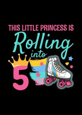 5th Birthday Roller Skater