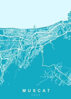 MUSCAT Map OMAN