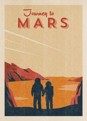 Mars Vintage retro space