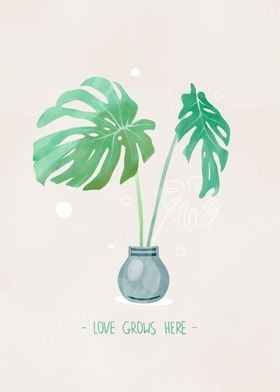 Love grows here green