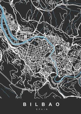 BILBAO Map SPAIN