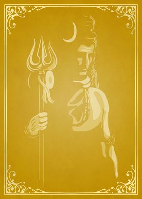 Lord Shiva Hindu Yellow