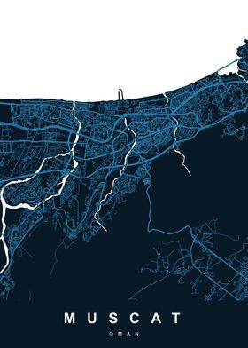 MUSCAT Map OMAN