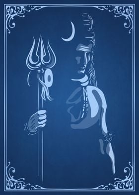 Lord Shiva Hindu Blue