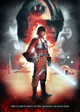 Luke Skywalker Posters: Art, Prints & Wall Art | Displate