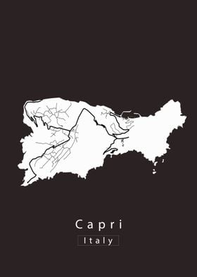 Capri Island Map