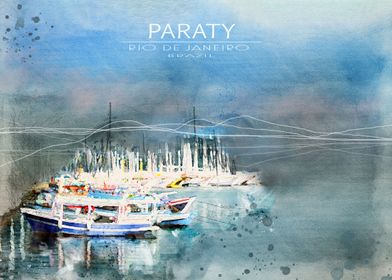 Paraty Travel Poster