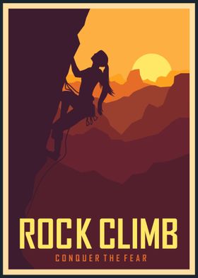 Rock Climbing Art