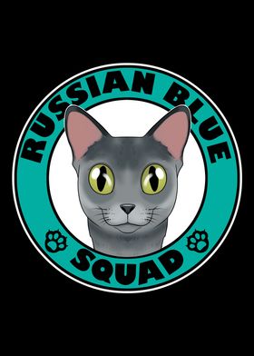 Russian Blue Squad I Cat