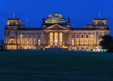 Reichstag At Night