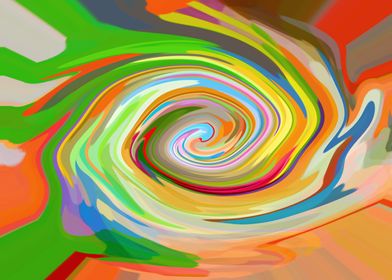 Abstract Twirling Senses