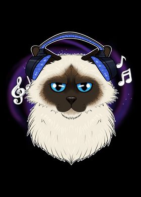 Cute Birman Cat I Music