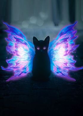 Fairy Cat Poster