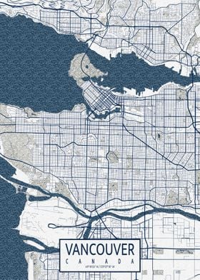 Vancouver City Map Coastal