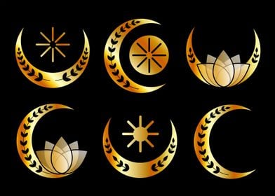 Decorative Crescent moons 