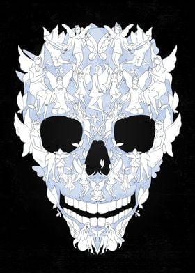 Fairy Skull Dark Art