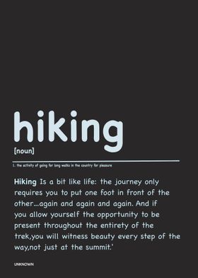 Hiking definition 