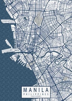 Manila City Map Coastal