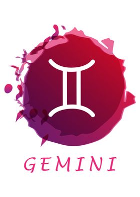 Watercolor Gemini Design