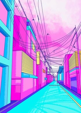 Japanese Street City Pop