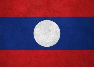 Flag of Laos on Wall