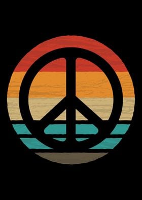 Peace Sign Retro Vintage