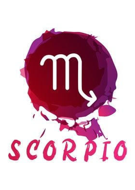 Watercolor Scorpio Design