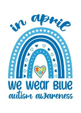 In April we wear Blue