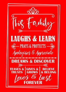 Family Rules Wall Decor