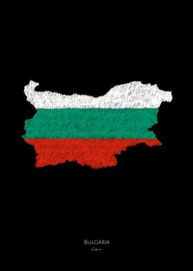 Bulgaria Sofia Map Flag