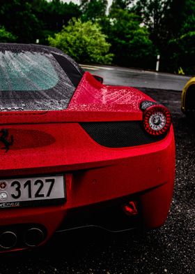 Ferrari 458 Italia Rainy