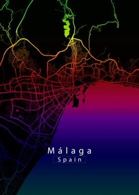 Malaga City Map