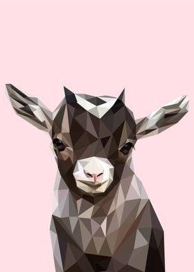 nursery animals baby goat' Poster by Lowpoly Posters | Displate nursery animals baby goat' Poster by Lowpoly Posters | Displate