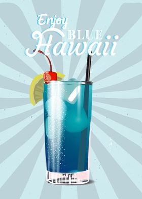 Blue Hawaii Cocktail Drink