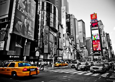 New York taxi Times Square