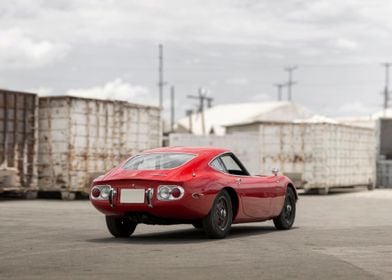 Red Toyota 2000GT supercar