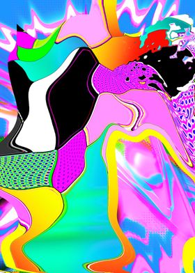 Colorful abstract Pop Art