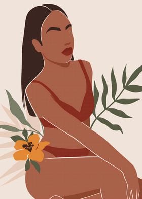 minimalist woman