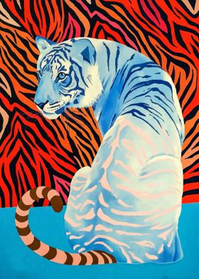 vintage tiger art