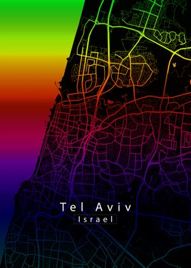 Tel Aviv City Map