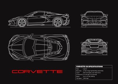 Corvette C8 Blueprint