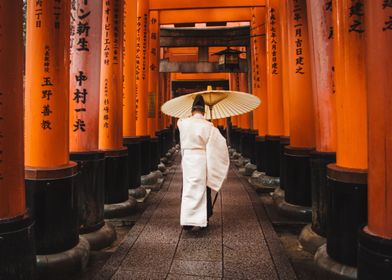 man with umbrella