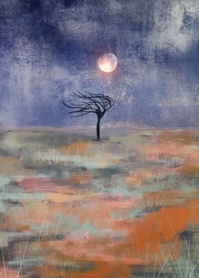 Moon And The Tree