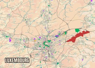 Luxembourg Map