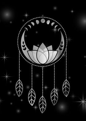 Mystic lotus dream catcher