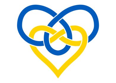 Ukraine Flag Heart