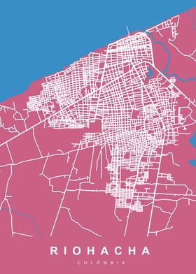 RIOHACHA Map COLOMBIA