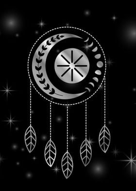 Tribal moon dream catcher