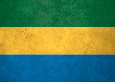 Flag of Gabon on Wall