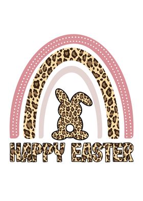 Happy Easter Leopard print